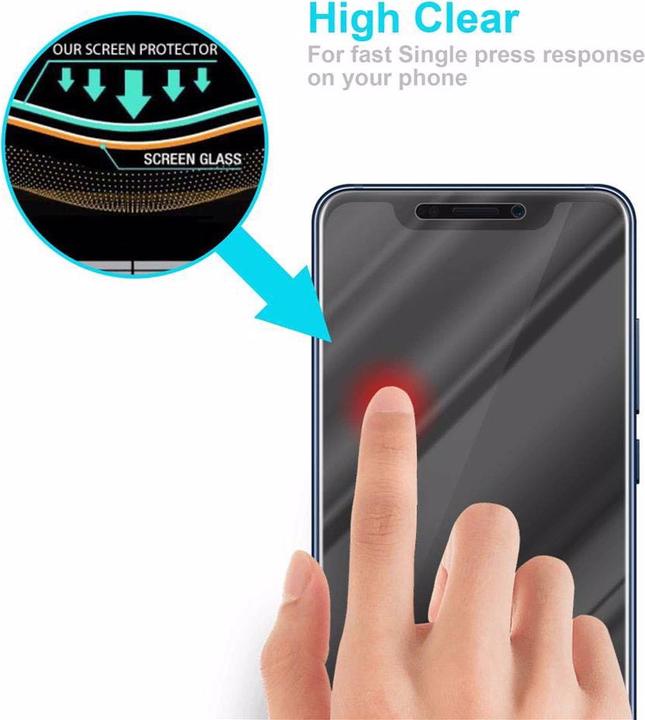 Productafbeelding Cadorabo Glas ter bescherming van het scherm (1 Stuk, ZTE Axon 9 Pro)