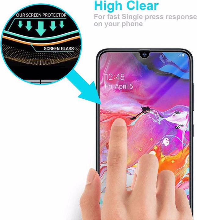 Image du produit Cadorabo verre de protection de l'écran (1 pièce(s), Samsung Galaxy A70, Samsung Galaxy A70S)