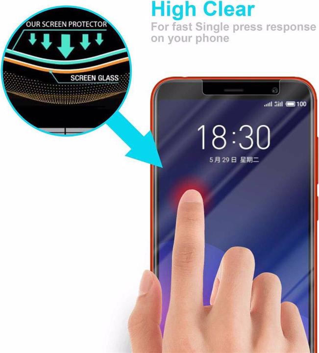 Image du produit Cadorabo verre de protection de l'écran (1 pièce(s), Meizu M6T)