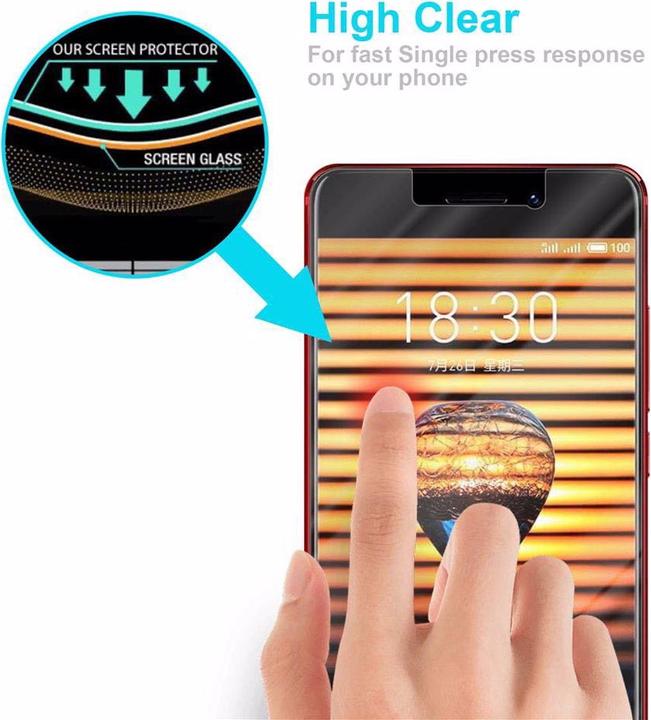 Productafbeelding Cadorabo Glas ter bescherming van het scherm (1 Stuk, Meizu Pro 7)