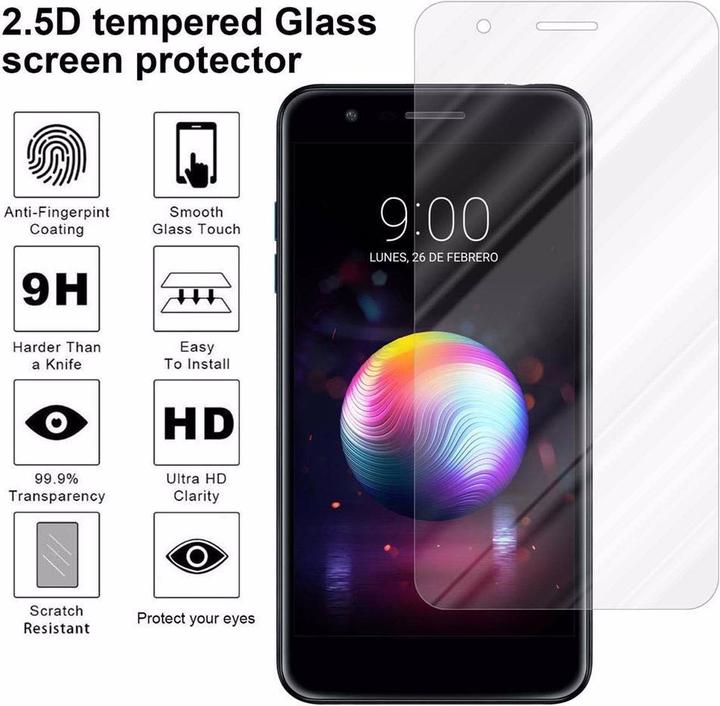 Actual product image Cadorabo display protection glass (1 Piece, LG K10 2018, K11, LG K11 Plus)