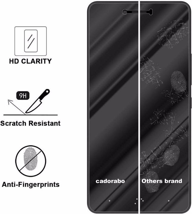 Actual product image Cadorabo display protection glass (1 Piece, BQ Aquaris U Plus)