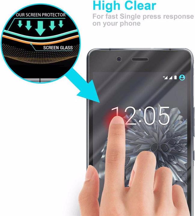 Actual product image Cadorabo display protection glass (1 Piece, BQ Aquaris X5)