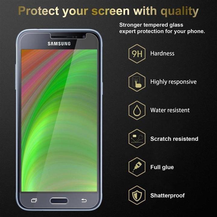 Actual product image Cadorabo display protection glass (3 Piece, Samsung Galaxy J3 (2016))