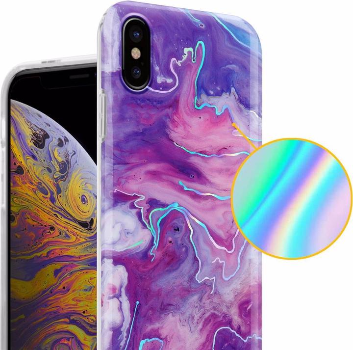 Produktbild Cadorabo IMD TPU Bunter Marmor Cover (Apple iPhone XS Max)