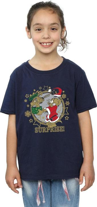 Immagine prodotto Tom & Jerry Christmas Surprise Maglietta Ragazze (140, 146)