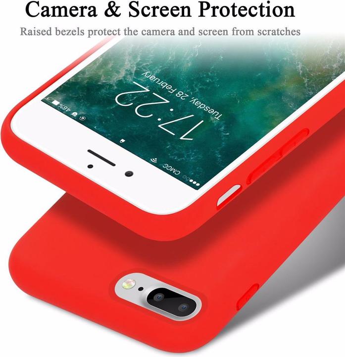 Actual product image Cadorabo TPU Liquid Silicone Case Cover (Apple iPhone 8 Plus, Apple iPhone 7 Plus, Apple iPhone 7s Plus)