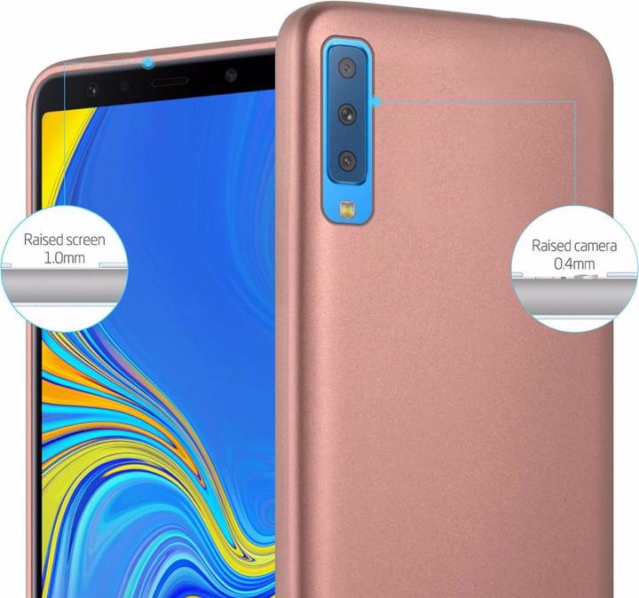 Productafbeelding Cadorabo TPU Matte Metallic hoes (Samsung Galaxy A7 (2018))