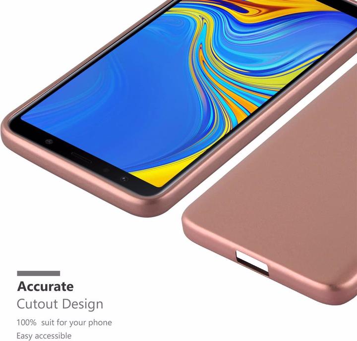 Productafbeelding Cadorabo TPU Matte Metallic hoes (Samsung Galaxy A7 (2018))