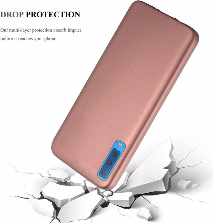Productafbeelding Cadorabo TPU Matte Metallic hoes (Samsung Galaxy A7 (2018))