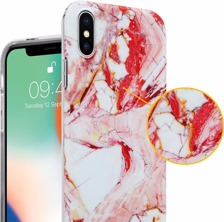 Image du produit Cadorabo Couverture IMD TPU Marbre coloré (Apple iPhone X)