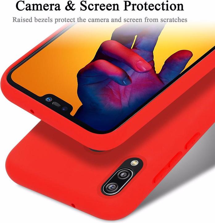 Actual product image Cadorabo TPU Liquid Silicone Case Cover (Huawei P20 Lite)