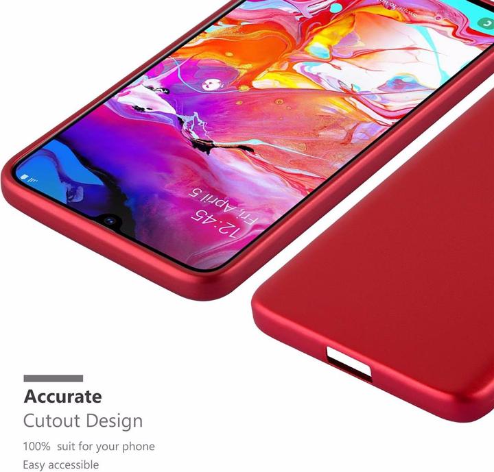 Actual product image Cadorabo TPU Matt Metallic Cover (Samsung Galaxy A70S, Samsung Galaxy A70)