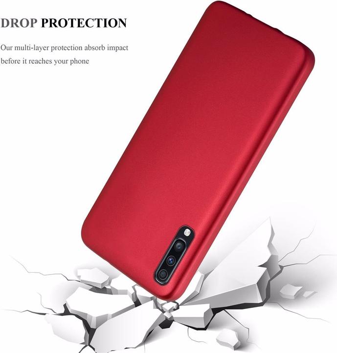 Actual product image Cadorabo TPU Matt Metallic Cover (Samsung Galaxy A70S, Samsung Galaxy A70)