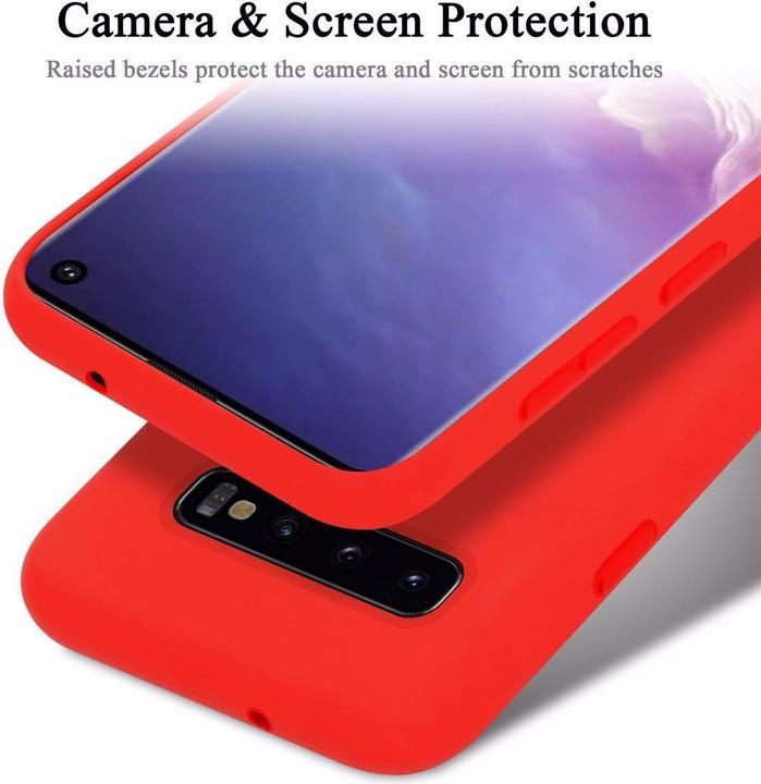 Actual product image Cadorabo TPU Liquid Silicone Case Cover (Samsung Galaxy S10+)