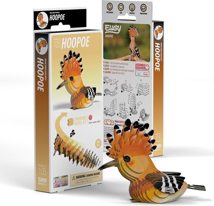 Actual product image Eugy 3D hoopoe craft kit (MQ6)