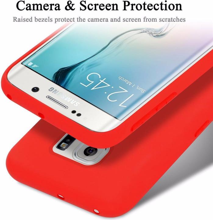 Actual product image Cadorabo TPU Liquid Silicone Case Cover (Samsung Galaxy S6 Edge)
