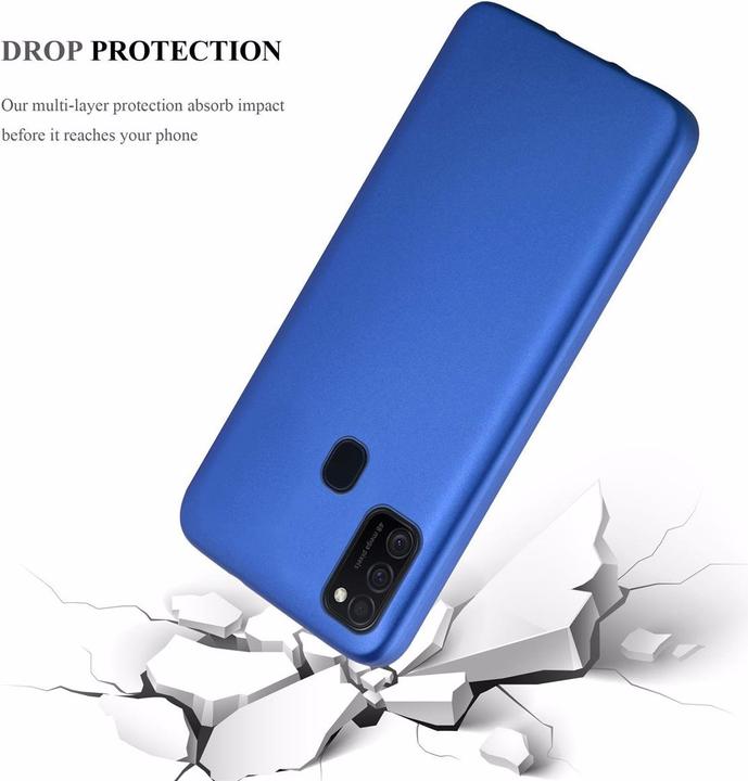 Actual product image Cadorabo TPU Matt Metallic Cover (Samsung Galaxy M21, Samsung Galaxy M30s)