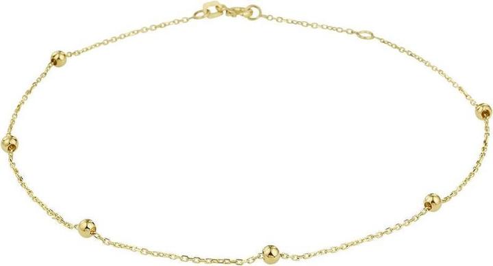 Marie Celeste Knöchelgurt Bolletjes 1,0 mm 24 - 26 cm - 3 mm - Gold (26 cm)