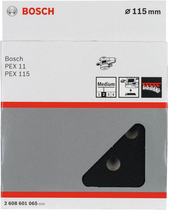 Produktbild Bosch Professional Zubehör Schleifteller mittel, 115 mm, für PEX 115 (Mittel)