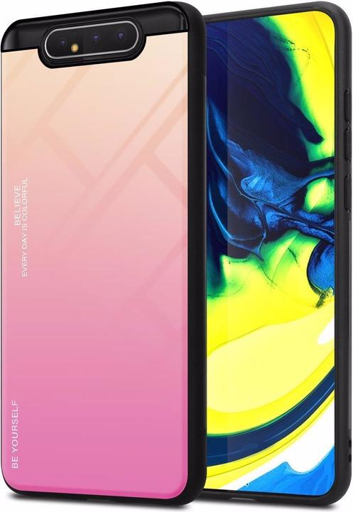 Produktbild Cadorabo TPU 2 Farben Glas Cover (Samsung Galaxy A80)