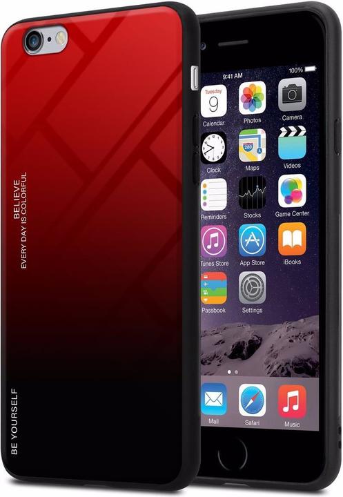 Produktbild Cadorabo TPU 2 Farben Glas Cover (Apple iPhone 6 Plus)