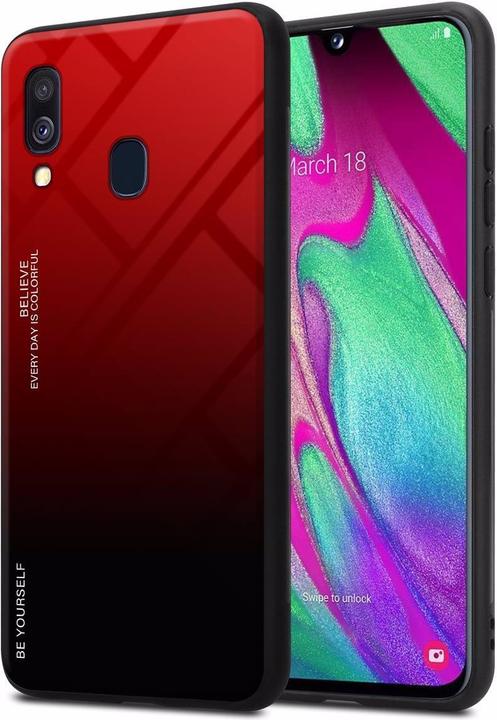 Produktbild Cadorabo TPU 2 Farben Glas Cover (Samsung Galaxy A40)