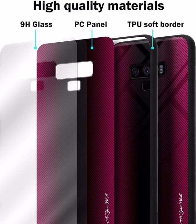 Immagine prodotto Cadorabo Copertura di vetro a strisce in TPU (Samsung Galaxy Note 9)