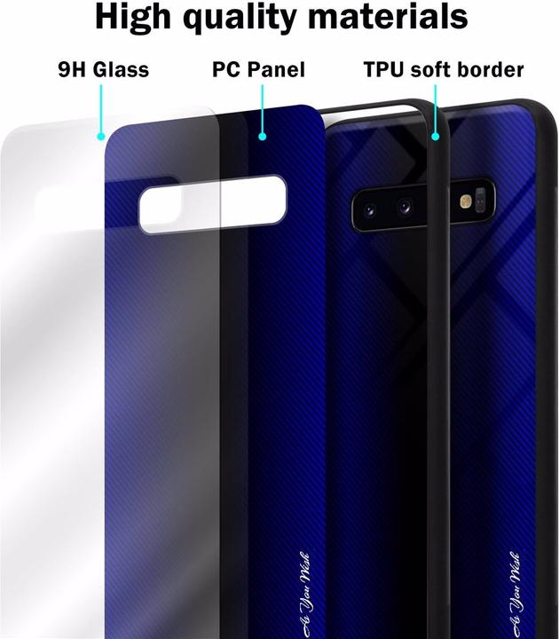 Immagine prodotto Cadorabo Copertura di vetro a strisce in TPU (Samsung Galaxy S10)