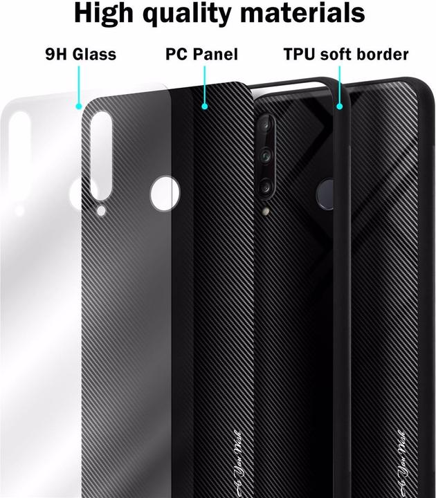 Immagine prodotto Cadorabo Copertura di vetro a strisce in TPU (Huawei P40 Lite E)