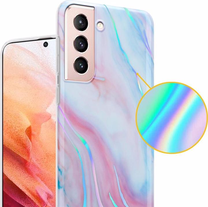 Image du produit Cadorabo Couverture IMD TPU Marbre coloré (Samsung Galaxy S21 5G)
