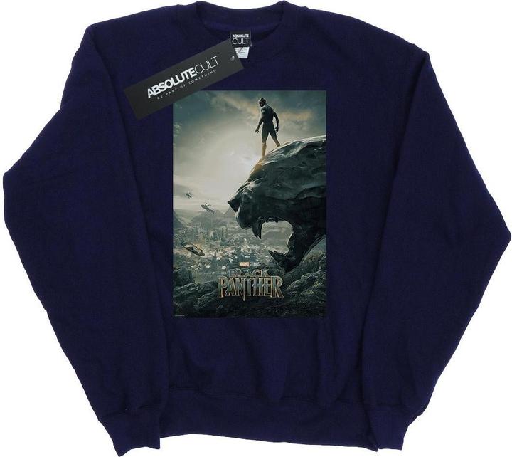 Black Panther Poster Baumwolle Sweatshirt
