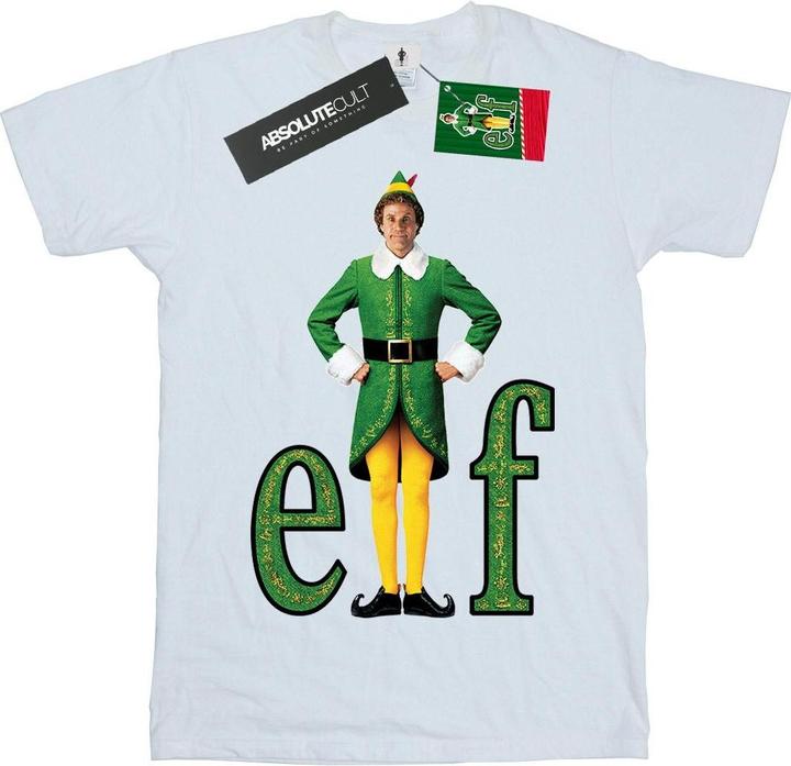 Actual product image Elf Girls Buddy Logo Cotton T-Shirt (152, 158)