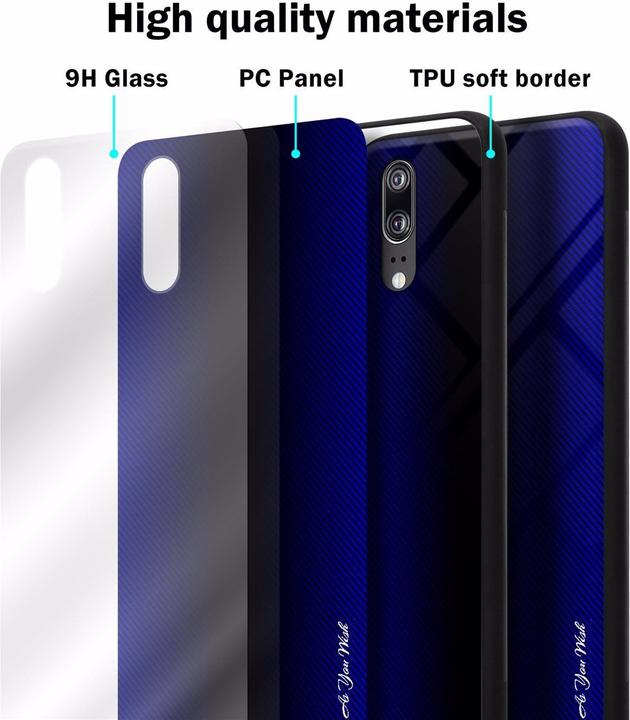 Immagine prodotto Cadorabo Copertura di vetro a strisce in TPU (Cubot P20)