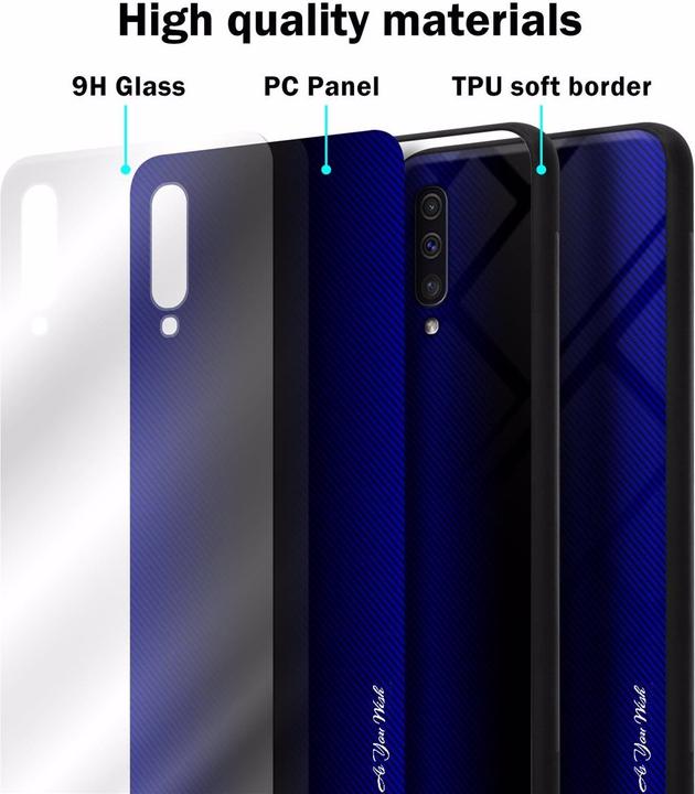 Immagine prodotto Cadorabo Copertura di vetro a strisce in TPU (Samsung Galaxy A50s, Samsung Galaxy A30s)