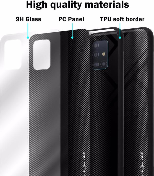 Immagine prodotto Cadorabo Copertura di vetro a strisce in TPU (Samsung Galaxy M40s)