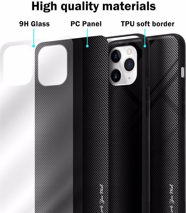 Immagine prodotto Cadorabo Copertura di vetro a strisce in TPU (Apple iPhone 11 Pro)