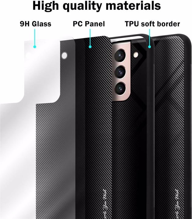 Immagine prodotto Cadorabo Copertura di vetro a strisce in TPU (Samsung Galaxy S21 5G)
