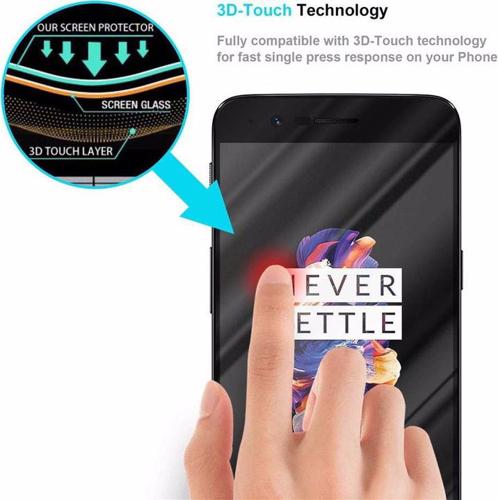 Productafbeelding Cadorabo Volledig schermbeschermend glas (1 Stuk, OnePlus 5)