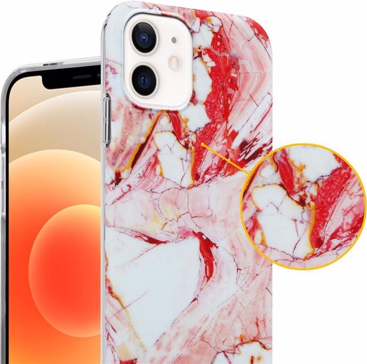Immagine prodotto Cadorabo IMD TPU Colourful Marble Cover (Apple iPhone 12, Realme 12 Pro+)