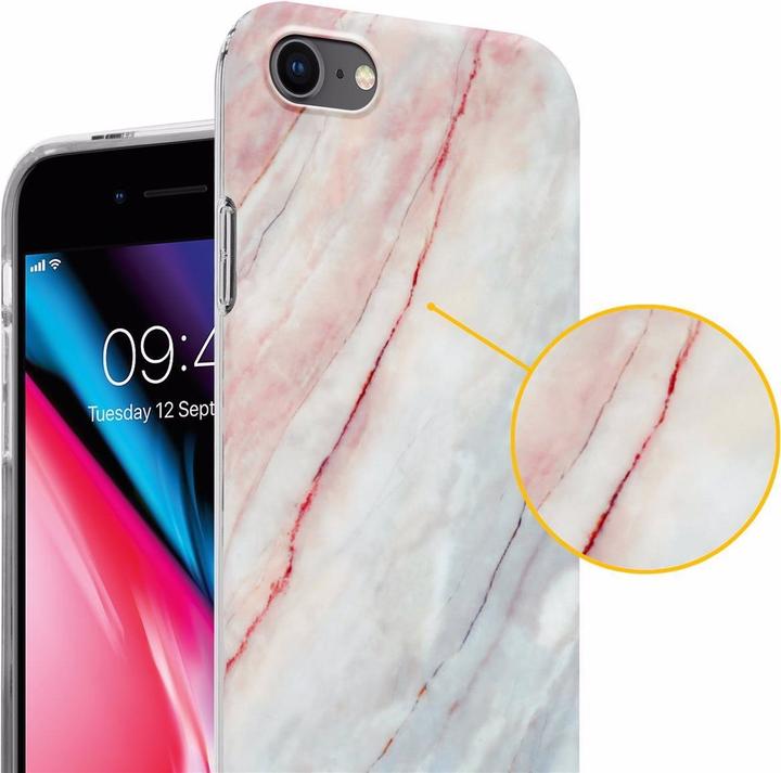 Actual product image Cadorabo IMD TPU Colorful Marble Cover (Apple iPhone 7, Apple iPhone SE (2nd Gen))