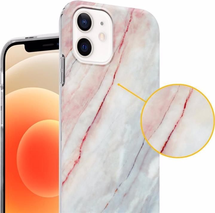 Produktbild Cadorabo IMD TPU Bunter Marmor Cover (Apple iPhone 12, Realme 12 Pro+)
