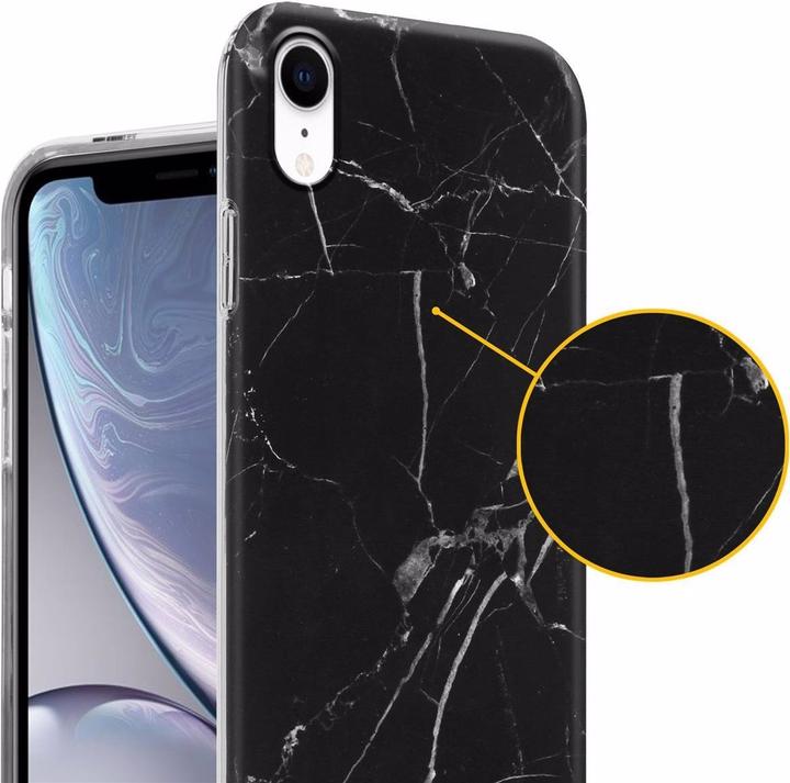 Actual product image Cadorabo IMD TPU Colorful Marble Cover (Apple iPhone XR)