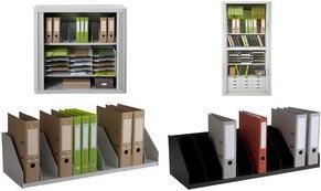 Actual product image Paperflow Document tray, 9 compartments, fixed partition, grey made of polystyrene, 9 compartments (A4)