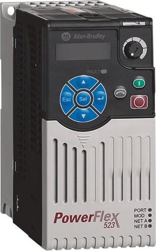 Actual product image Allen Bradley Frequenzumrichter, PowerFlex 523, RS-485, 2.3A, 750W, 380... 480V