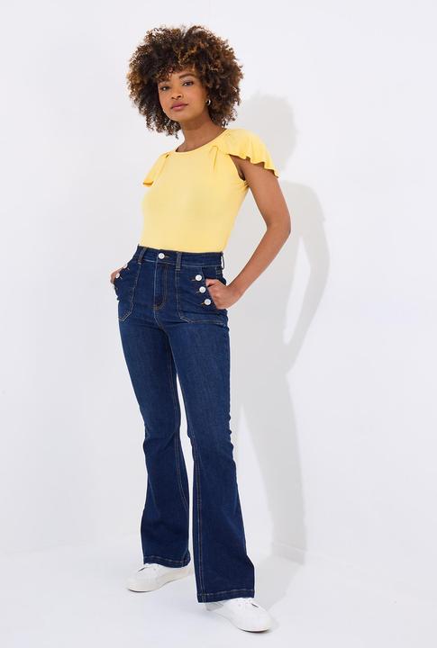 Actual product image Joe Browns Flutter Sleeve Jersey Top (44)