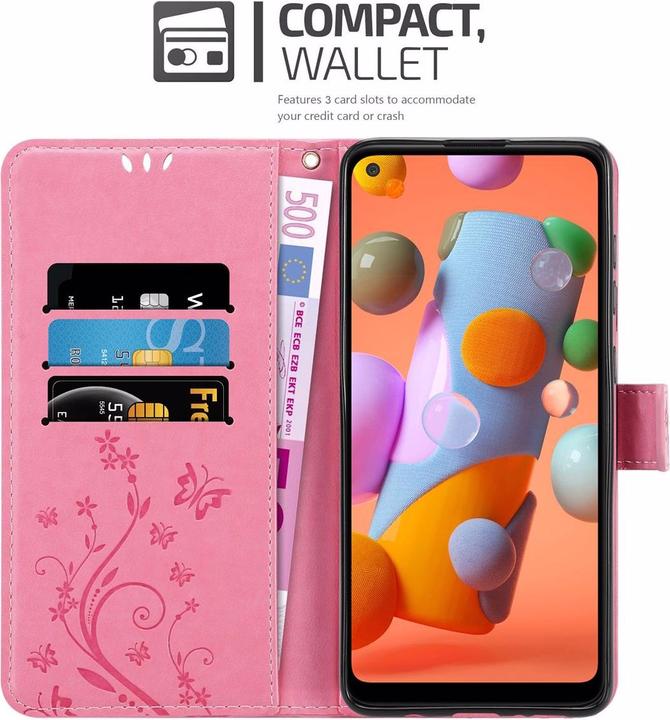 Productafbeelding Cadorabo Bloemen Boekomslag (Samsung Galaxy M11, Samsung Galaxy A11)