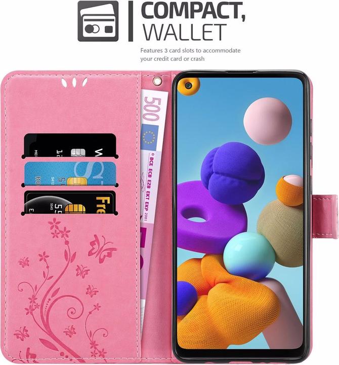 Image du produit Cadorabo Couverture du livre de fleurs (Samsung Galaxy A21s)