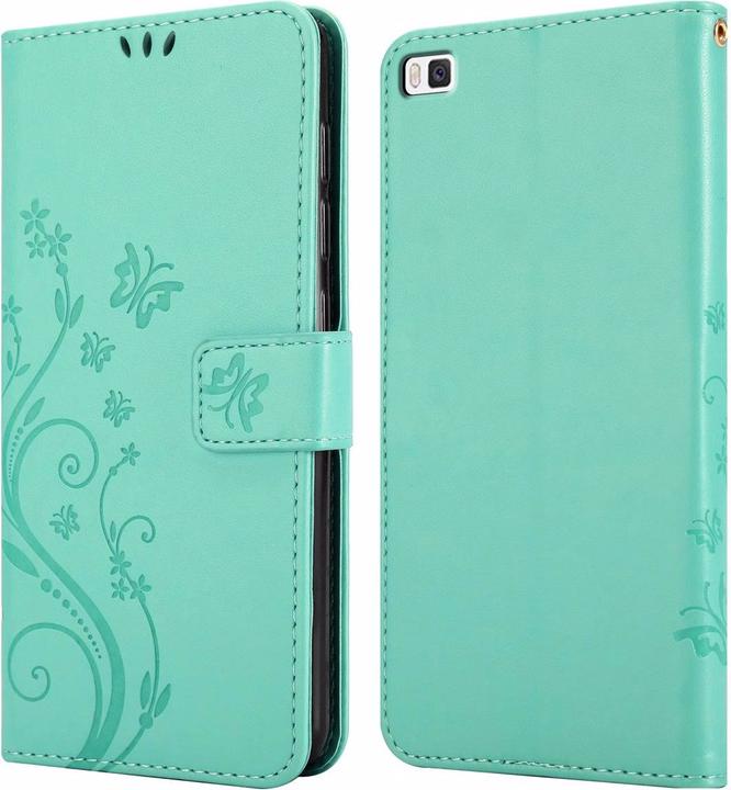 Actual product image Cadorabo Flower Book Cover (Huawei P8)