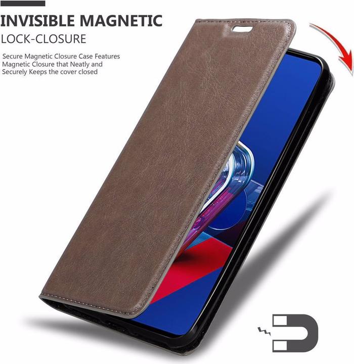 Productafbeelding Cadorabo Boek Onzichtbare Magneethoes (Asus Zenfone 7 Pro)
